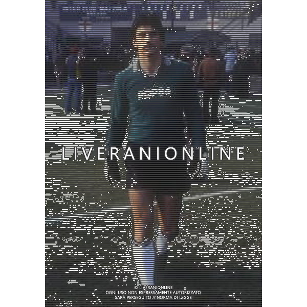 RETROSPETTIVA FABIO BRINI CALCIATORE NELLA FOTO FABIO BRINI CON LA MAGLIA DELL\'ASCOLI CALCIO NELL\'ANNO 1982 AG ALDO LIVERANI SAS