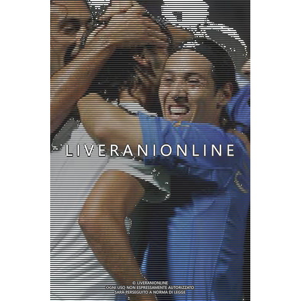 ITALIA- SLOVENIA 08/10/2005 NELLA FOTO ABBRACCI ITALIA AGENZIA ALDO LIVERANI