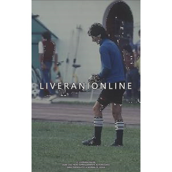 RETROSPETTIVA FABIO BRINI CALCIATORE NELLA FOTO FABIO BRINI CON LA MAGLIA DELL\'UDINESE CALCIO NELL\'ANNO 1983 AG ALDO LIVERANI SAS