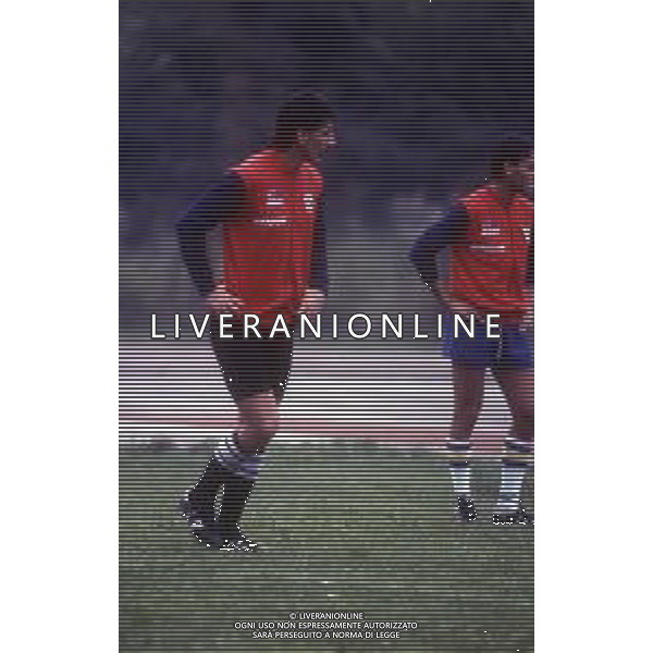 RETROSPETTIVA FABIO BRINI CALCIATORE NELLA FOTO FABIO BRINI CON LA MAGLIA DELL\'UDINESE CALCIO NELL\'ANNO 1983 AG ALDO LIVERANI SAS