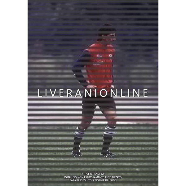 RETROSPETTIVA FABIO BRINI CALCIATORE NELLA FOTO FABIO BRINI CON LA MAGLIA DELL\'UDINESE CALCIO NELL\'ANNO 1983 AG ALDO LIVERANI SAS