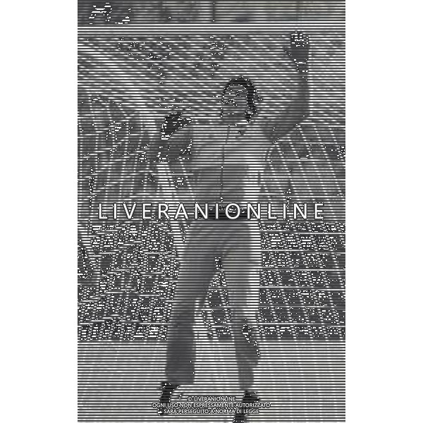 RETROSPETTIVA FABIO BRINI CALCIATORE NELLA FOTO FABIO BRINI CON LA MAGLIA DELL\'UDINESE CALCIO AG ALDO LIVERANI SAS