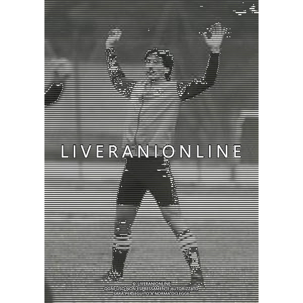 RETROSPETTIVA FABIO BRINI CALCIATORE NELLA FOTO FABIO BRINI CON LA MAGLIA DELL\'UDINESE CALCIO AG ALDO LIVERANI SAS