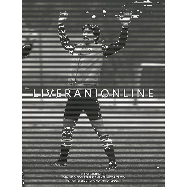 RETROSPETTIVA FABIO BRINI CALCIATORE NELLA FOTO FABIO BRINI CON LA MAGLIA DELL\'UDINESE CALCIO AG ALDO LIVERANI SAS