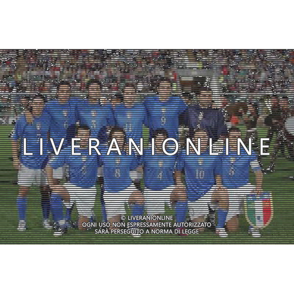 ITALIA- SLOVENIA 08/10/2005 NELLA FOTO FORMAZIONE NAZIONALE ITALIANA AGENZIA ALDO LIVERANI