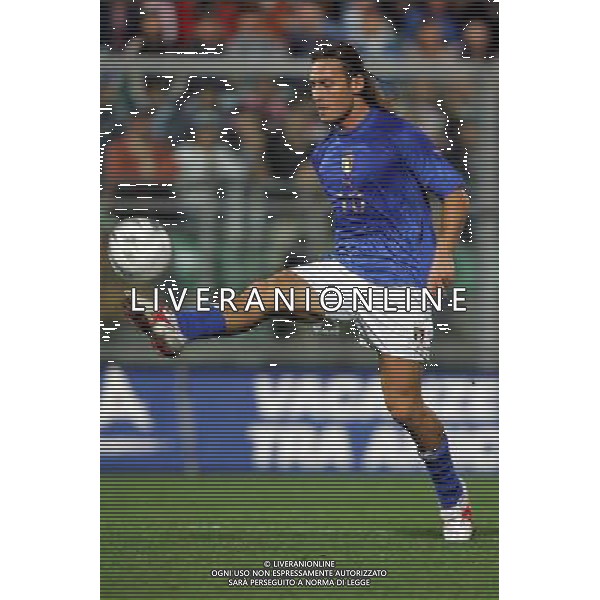 ITALIA- SLOVENIA 08/10/2005 NELLA FOTO FRANCESCO TOTTI AGENZIA ALDO LIVERANI