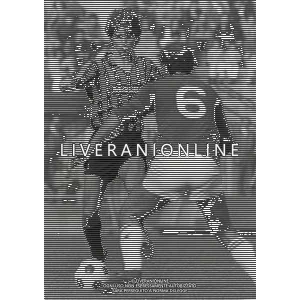RETROSPETTIVA DANIELE BERNAZZANI CALCIATORE NELLA FOTO DANIELE BERNAZZANI CON LA MAGLIA DELL\'INTER CALCIO AG ALDO LIVERANI SAS