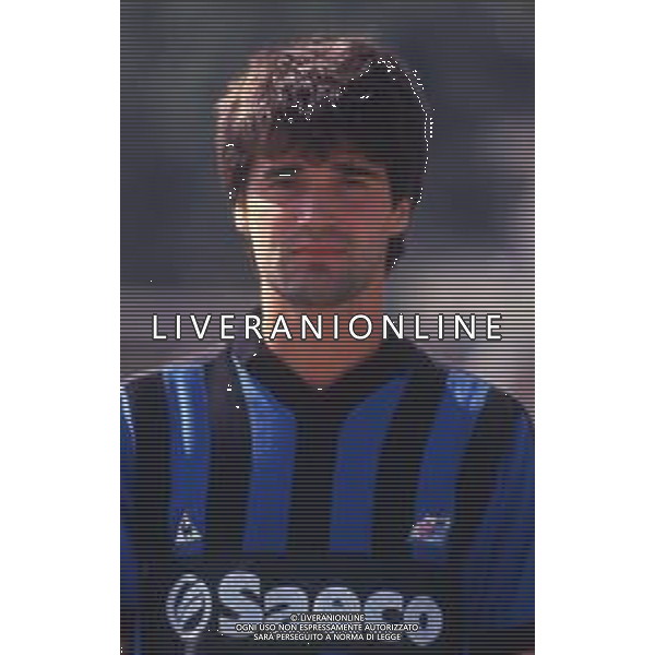 RETROSPETTIVA DANIELE BERNAZZANI CALCIATORE NELLA FOTO DANIELE BERNAZZANI CON LA MAGLIA DEL PISA CALCIO AG ALDO LIVERANI SAS