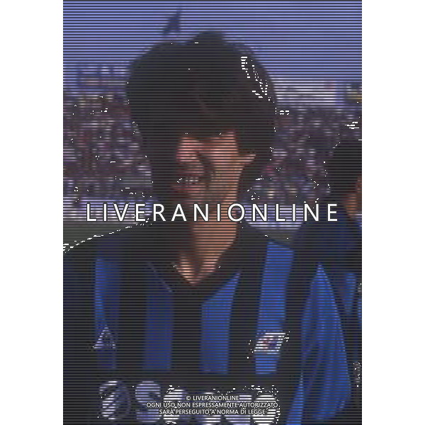 RETROSPETTIVA DANIELE BERNAZZANI CALCIATORE NELLA FOTO DANIELE BERNAZZANI CON LA MAGLIA DEL PISA CALCIO AG ALDO LIVERANI SAS
