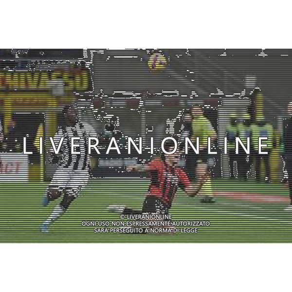 Jean Victor Makengo (Udinese) e Sandro Tonali (Milan) Milan vs Udinese Campionato Serie A TIM - 27a giornata Milano 25-02-2022 Stadio Giuseppe Meazza - San Siro foto Roberto Garavaglia/ag. Aldo Liverani sas