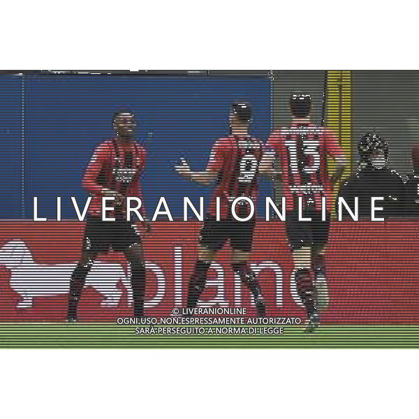esultanza Milan dopo il gol dell\'1 a 0 Milan vs Udinese Campionato Serie A TIM - 27a giornata Milano 25-02-2022 Stadio Giuseppe Meazza - San Siro foto Roberto Garavaglia/ag. Aldo Liverani sas