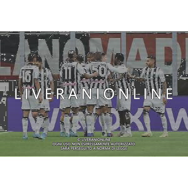 esultanza Udinese dopo il gol dell\'1 a 1 Destiny Udogie Milan vs Udinese Campionato Serie A TIM - 27a giornata Milano 25-02-2022 Stadio Giuseppe Meazza - San Siro foto Roberto Garavaglia/ag. Aldo Liverani sas/AGENZIA ALDO LIVERANI SAS
