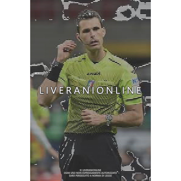 l\'arbitro Matteo Marchetti di Ostia Lido Milan vs Udinese Campionato Serie A TIM - 27a giornata Milano 25-02-2022 Stadio Giuseppe Meazza - San Siro foto Roberto Garavaglia/ag. Aldo Liverani sas/AGENZIA ALDO LIVERANI SAS