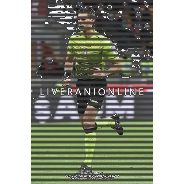 l\'arbitro Matteo Marchetti di Ostia Lido Milan vs Udinese Campionato Serie A TIM - 27a giornata Milano 25-02-2022 Stadio Giuseppe Meazza - San Siro foto Roberto Garavaglia/ag. Aldo Liverani sas/AGENZIA ALDO LIVERANI SAS
