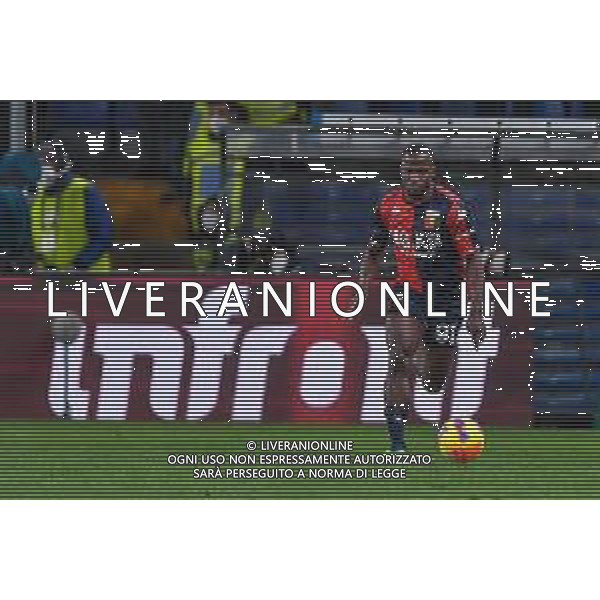 Danilo Vigo/LMedia - Genoa CFC vs Inter - FC Internazionale - italian soccer Serie A match 2021/2022 February 25 2022 - Luigi Ferraris stadium Genova, Italy Genoa CFC vs Inter - FC Internazionale Photo showing: Yayah Kallon (Genoa) @Danilo Vigo/LiveMedia /AGENZIA ALDO LIVERANI SAS