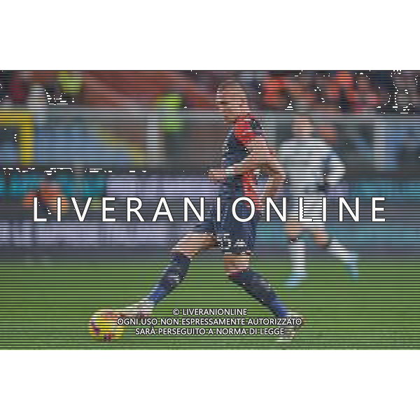 Danilo Vigo/LMedia - Genoa CFC vs Inter - FC Internazionale - italian soccer Serie A match 2021/2022 February 25 2022 - Luigi Ferraris stadium Genova, Italy Genoa CFC vs Inter - FC Internazionale Photo showing: Leo Skiri ostigard (Genoa) @Danilo Vigo/LiveMedia /AGENZIA ALDO LIVERANI SAS