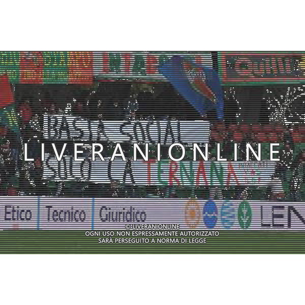 Ternana vs Cremonese Campionato Serie B - 26 Giornata Stadio Libero Liberati - Terni 26-02-2022 nella foto Striscione tifosi della curva contro il presidente Bandecchi ©Federico Gaetano/AGENZIA ALDO LIVERANI SAS