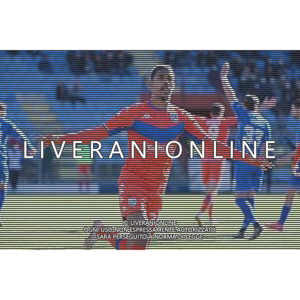 ¬© TVRG Florian Aye (Brescia) esulta dopo il gol dell\'1 a 1 Como vs Brescia Campionato Serie BKT - 26a giornata Como 26-02-2022 Stadio Giuseppe Sinigaglia foto Roberto Garavaglia/ag. Aldo Liverani sas/AGENZIA ALDO LIVERANI SAS