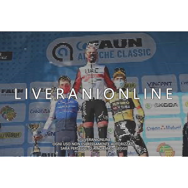 26-02-2022 Faun Ardeche Classic; 2022, Uae Emirates; 2022, Quick Step - Alpha Vinyl; 2022, Jumbo - Visma; Mcnulty, Brandon; Vansevenant, Mauri; Kuss, Sepp; Guilherand Granges; ©SIROTTI/AGENZIA ALDO LIVERANI SAS