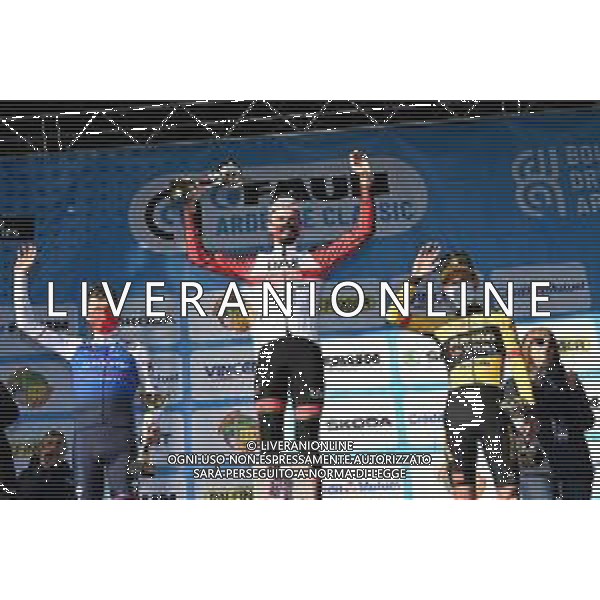 26-02-2022 Faun Ardeche Classic; 2022, Uae Emirates; 2022, Quick Step - Alpha Vinyl; 2022, Jumbo - Visma; Mcnulty, Brandon; Vansevenant, Mauri; Kuss, Sepp; Guilherand Granges; ©SIROTTI/AGENZIA ALDO LIVERANI SAS