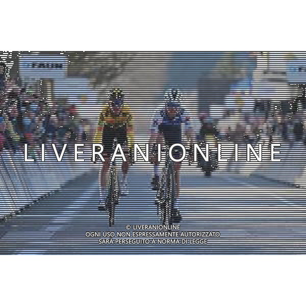 26-02-2022 Faun Ardeche Classic; 2022, Quick Step - Alpha Vinyl; 2022, Jumbo - Visma; Vansevenant, Mauri; Kuss, Sepp; Guilherand Granges; FOTO STEFANO SIROTTI-AG ALDO LIVERANI SAS