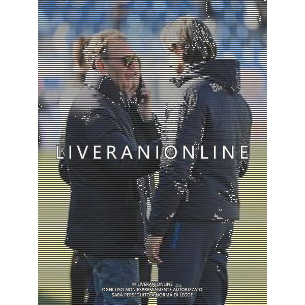 © TVRG Massimo Cellino SX presidente Brescia e Filippo Inzaghi DX allenatore Brescia Como vs Brescia Campionato Serie BKT - 26a giornata Como 26-02-2022 Stadio Giuseppe Sinigaglia foto Roberto Garavaglia/ag. Aldo Liverani sas