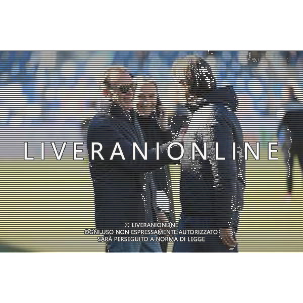 © TVRG Massimo Cellino SX presidente Brescia e Filippo Inzaghi DX allenatore Brescia Como vs Brescia Campionato Serie BKT - 26a giornata Como 26-02-2022 Stadio Giuseppe Sinigaglia foto Roberto Garavaglia/ag. Aldo Liverani sas