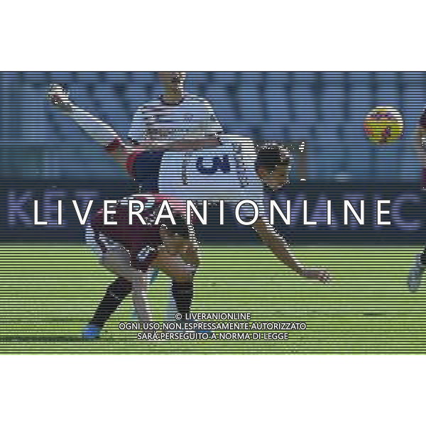 Torino 27.02.2022 Stadio Olimpico Grande Torino ©Manuela Viganti/Agenzia Aldo Liverani Torino vs Cagliari Serie A Tim 2021/2022 Nella foto : andrea belotti e edoardo goldaniga