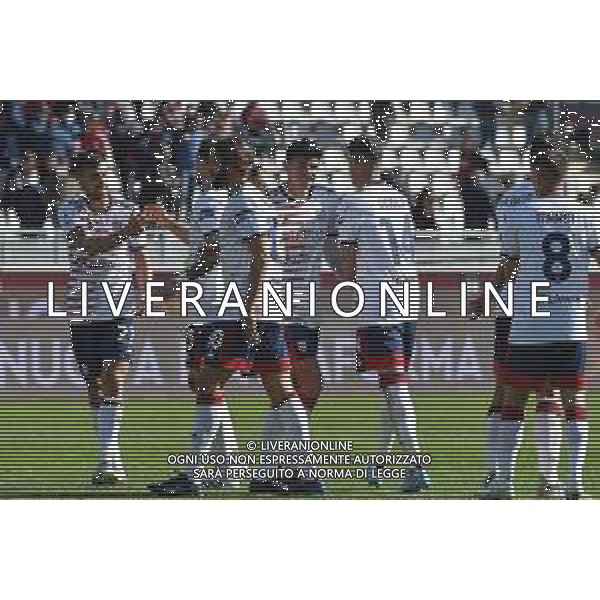 Torino 27.02.2022 Stadio Olimpico Grande Torino ©Manuela Viganti/Agenzia Aldo Liverani Torino vs Cagliari Serie A Tim 2021/2022 Nella foto : festa cagliari a fine gara