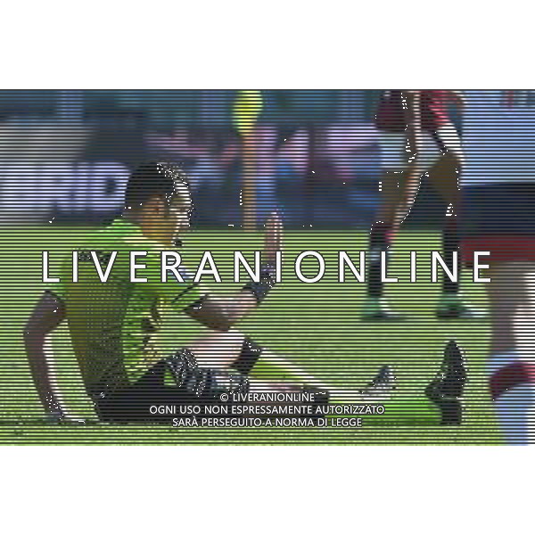 Torino 27.02.2022 Stadio Olimpico Grande Torino ©Manuela Viganti/Agenzia Aldo Liverani Torino vs Cagliari Serie A Tim 2021/2022 Nella foto : manuel volpi a terra dopo lo scontro con un giocatore