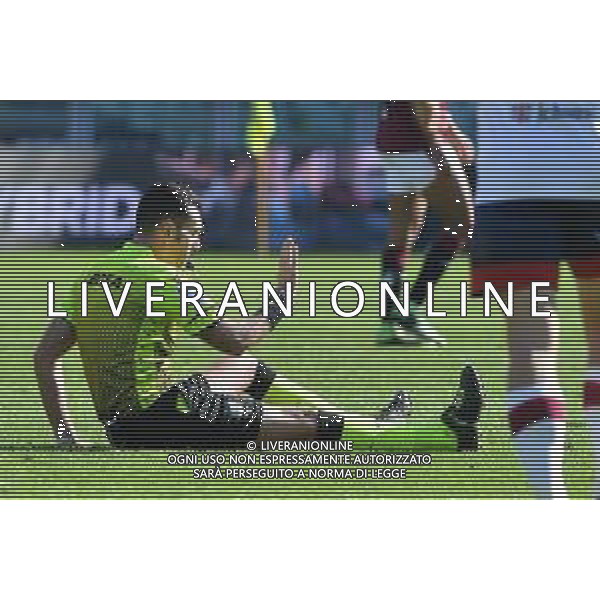 Torino 27.02.2022 Stadio Olimpico Grande Torino ©Manuela Viganti/Agenzia Aldo Liverani Torino vs Cagliari Serie A Tim 2021/2022 Nella foto : manuel volpi a terra dopo lo scontro con un giocatore