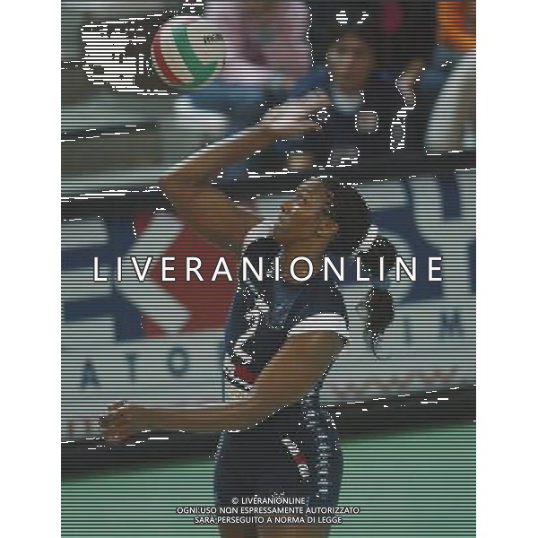 Vicenza -09-10-2005 campionato volley femminile minetti infoplus vicenza- bigmat kerakoll chieri scott danielle Photo filippo venezia-agenzia aldo liverani
