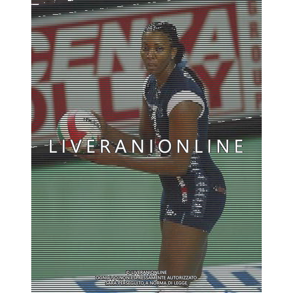 Vicenza -09-10-2005 campionato volley femminile minetti infoplus vicenza- bigmat kerakoll chieri scott danielle Photo filippo venezia-agenzia aldo liverani