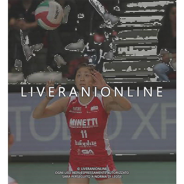 Vicenza -09-10-2005 campionato volley femminile minetti infoplus vicenza- bigmat kerakoll chieri takahashi myuki Photo filippo venezia-agenzia aldo liverani