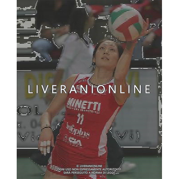 Vicenza -09-10-2005 campionato volley femminile minetti infoplus vicenza- bigmat kerakoll chieri takahashi myuki Photo filippo venezia-agenzia aldo liverani