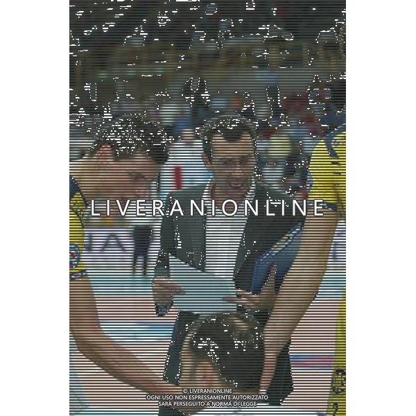VERONA 09/10/2005 CAMPIONATO ITALIANO PALLAVOLO 2005/2006 MARMI LANZA VERONA-LUBE BANCA MARCHE MACERATA NELLA FOTO:BAGNOLI BRUNO FOTO PAOLA GARBUIO/ALDO LIVERANI s.a.s