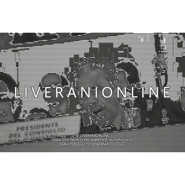 RETROSPETTIVA ALDO MORO POLITICO NELLA FOTO ALDO MORO A ROMA NELL\'ANNO 1976 AL CONGRESSO DELLA DEMOCRAZIA CRISTIANA AG ALDO LIVERANI SAS 