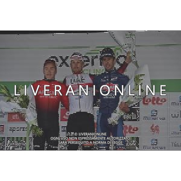 01-03-2022 Le Samyn; 2022, Uae Emirates; 2022, Arkea - Samsic; 2022, Alpecin - Fenix; Trentin, Matteo; Hofstetter, Hugo; De Bondt, Dries; Dour; ©SIROTTI/AGENZIA ALDO LIVERANI SAS