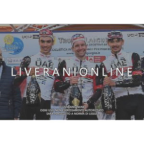 02-03-2022 Trofeo Laigueglia; 2022, Uae Emirates; Polanc, Jan; Ayuso, Juan; Covi, Alessandro; Laigueglia; ©SIROTTI/AGENZIA ALDO LIVERANI SAS