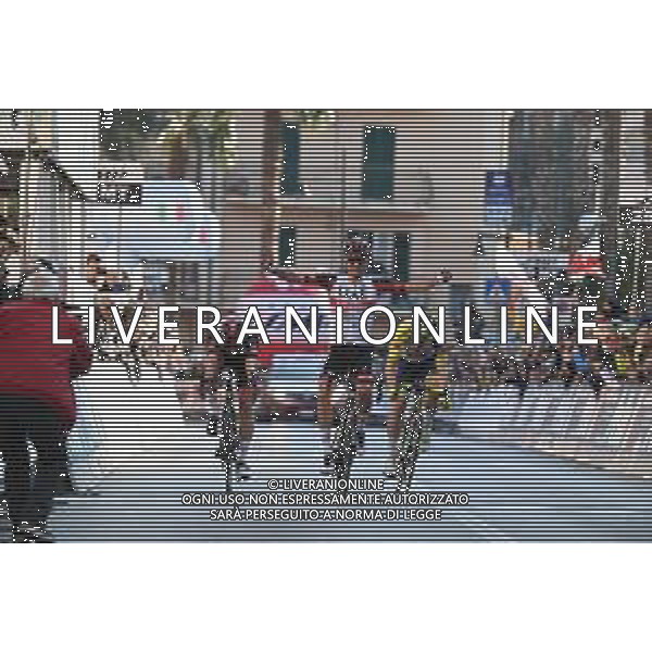 02-03-2022 Trofeo Laigueglia; 2022, Uae Emirates; 2022, Intermarche - Wanty Gobert; Ayuso, Juan; Covi, Alessandro; Rota, Lorenzo; Laigueglia; ©SIROTTI/AGENZIA ALDO LIVERANI SAS