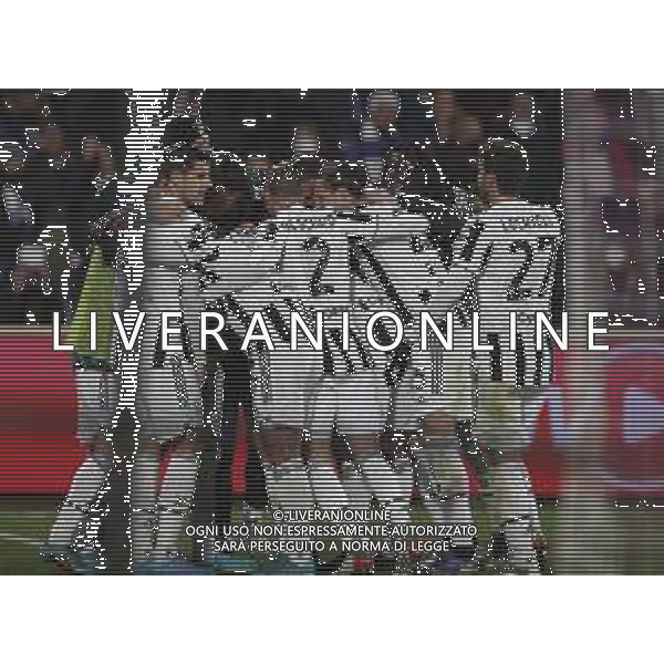 Fiorentina - Juventus semifinale di Coppa Italia 2021-2022 del 02/03/2022 nella foto: Esultanza dopo l\'autogol di Venuti Lorenzo (acf Fiorentina)-©Claudio Zamagni/Agenzia Aldo Liverani /AGENZIA ALDO LIVERANI SAS