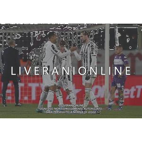 Fiorentina - Juventus semifinale di Coppa Italia 2021-2022 del 02/03/2022 nella foto: esultanza finale Juventus ©Claudio Zamagni/Agenzia Aldo Liverani /AGENZIA ALDO LIVERANI SAS