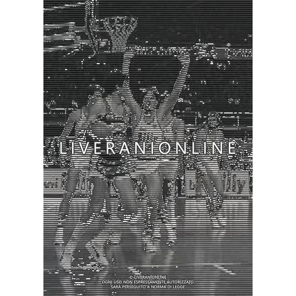 1980-1981 MILANO CAMPIONATO DI BASKET A 1 BILLY MILANO HURLINGHAM TRIESTE 85-79 NELLA FOTO AZIONE DI GIOCO AG ALDO LIVERANI SAS