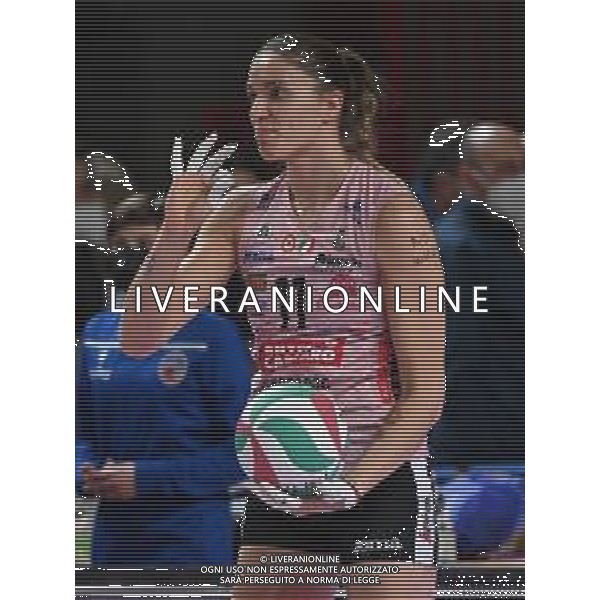 ¬© TVRG Hristina Vuchkova (Conegliano) come tutte le sue compagne di squadra con la scritta No War sul bbraccio Igor Gorgonzola Novara vs Prosecco DOC Imoco Volley Conegliano Campionato Serie A1 femminile - 3a giornata di ritorno Novara 03-03-2022 Pala Igor Gorgonzola foto Roberto Garavaglia/ag. Aldo Liverani sas /AGENZIA ALDO LIVERANI SAS