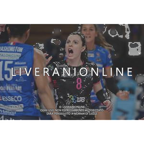¬© TVRG Eleonora Fersino (Novara) Igor Gorgonzola Novara vs Prosecco DOC Imoco Volley Conegliano Campionato Serie A1 femminile - 3a giornata di ritorno Novara 03-03-2022 Pala Igor Gorgonzola foto Roberto Garavaglia/ag. Aldo Liverani sas /AGENZIA ALDO LIVERANI SAS