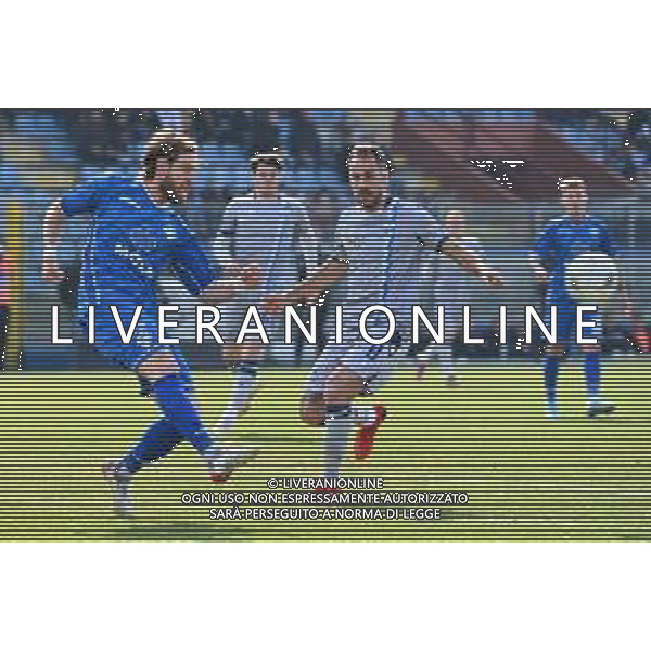 © TVRG Marco Mancosu (Spal) e sulla SX Matteo Solini (Como) Como vs Spal Campionato Serie BKT - 28a giornata Como 05-03-2022 Stadio Giuseppe Sinigaglia foto Roberto Garavaglia/ag. Aldo Liverani sas