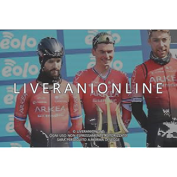 08-03-2022 Tirreno - Adriatico; Tappa 02 Camaiore - Sovicille; 2022, Arkea - Samsic; Bouhanni, Nacer; Barguil, Warren; Camaiore; ©SIROTTI/AGENZIA ALDO LIVERANI SAS