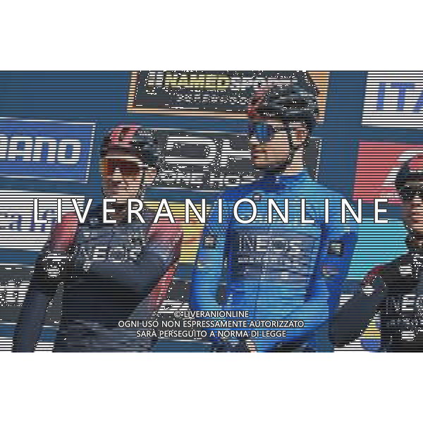 08-03-2022 Tirreno - Adriatico; Tappa 02 Camaiore - Sovicille; 2022, Ineos - Grenadiers; Ganna, Filippo; Viviani, Elia; Camaiore; ©SIROTTI/AGENZIA ALDO LIVERANI SAS