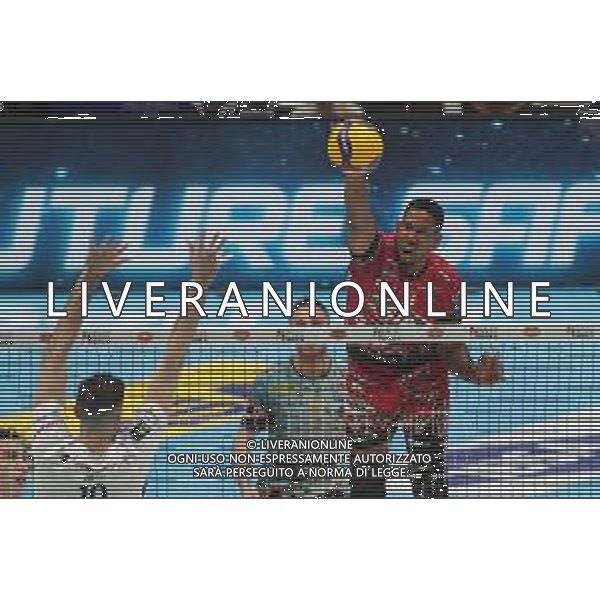 BOLOGNA UNIPOL ARENA 05 03 2022 COPPA ITALIA PALLAVOLO MASCHILE PERUGIA - PIACENZA VOLLEY SEMIFINALE NELLA FOTO WILFREDO VENERO LEON PERUGIA ©SANNA/AGENZIA ALDO LIVERANI SAS
