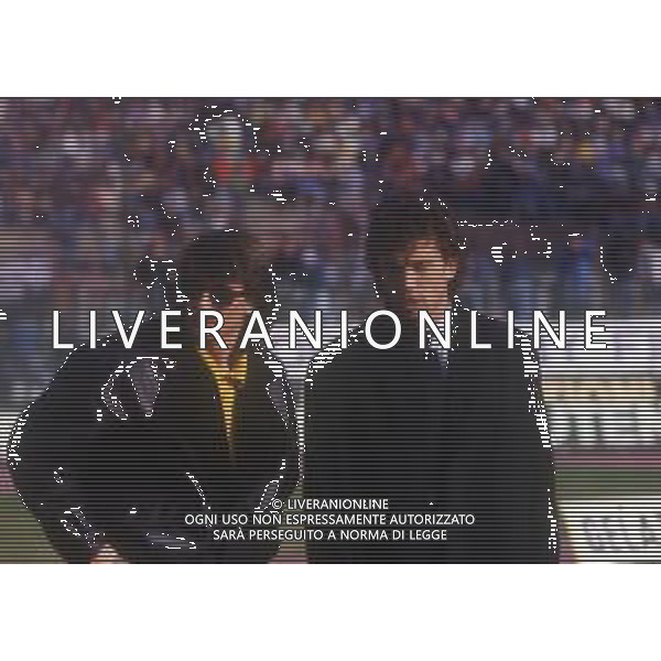 RETROSPETTIVA DAVIDE PELLEGRINI CALCIATORE NELLA FOTO DAVIDE PELLEGRINI CON LUCA PELLEGRINI AG ALDO LIVERANI SAS